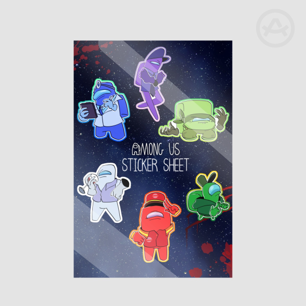 The Skeld - Among Us Show | Sticker Sheet (Set 1)