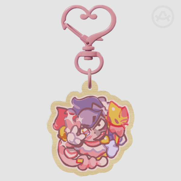 Pink's Soft Chibi Charm Keychain