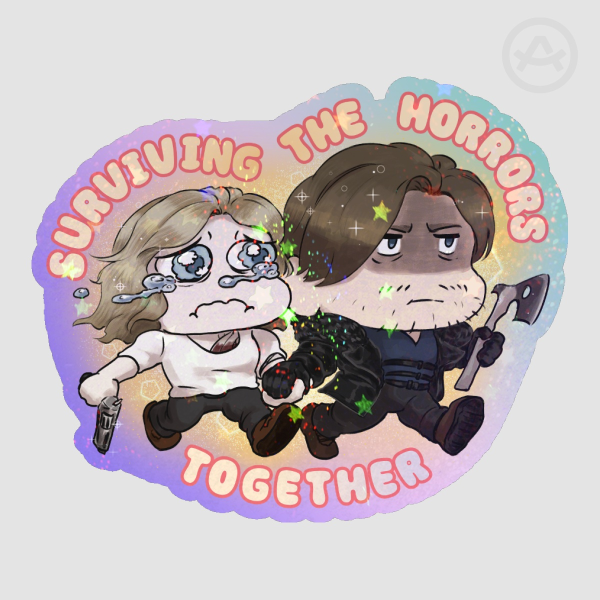 RE9 Sticker - Grace and Leon