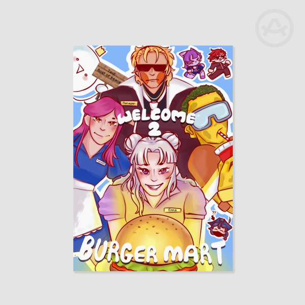 [lifesteal world]Burger mart!! Poster