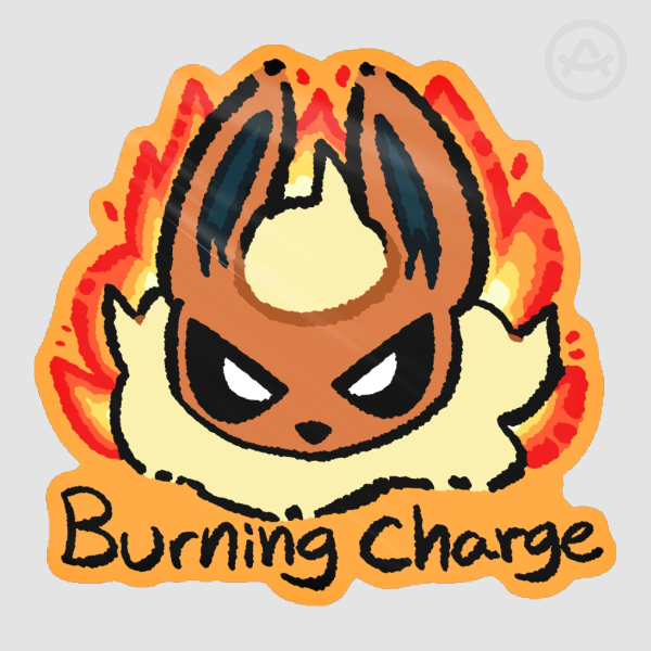 Burning Charge Sticker