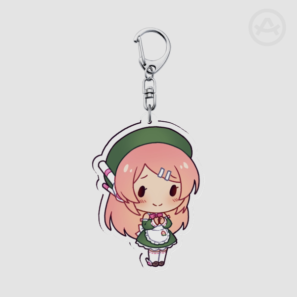 Momone Momo keychain
