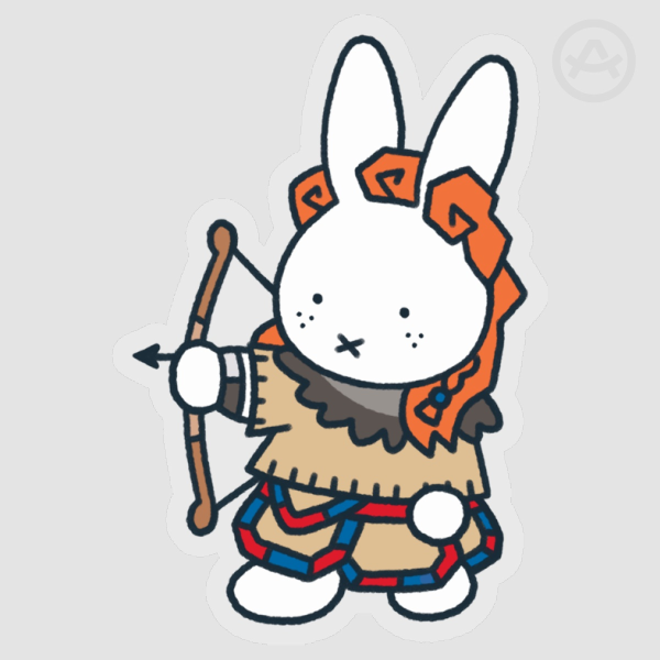 Bunny Aloy Transparent sticker