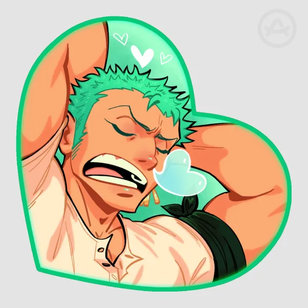 Zoro Heart Sticker A!