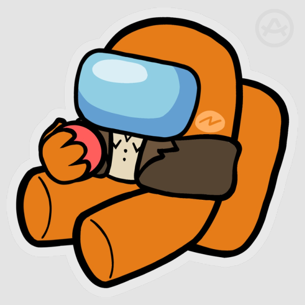 Orange | Clear PET Vinyl Die Cut Stickers