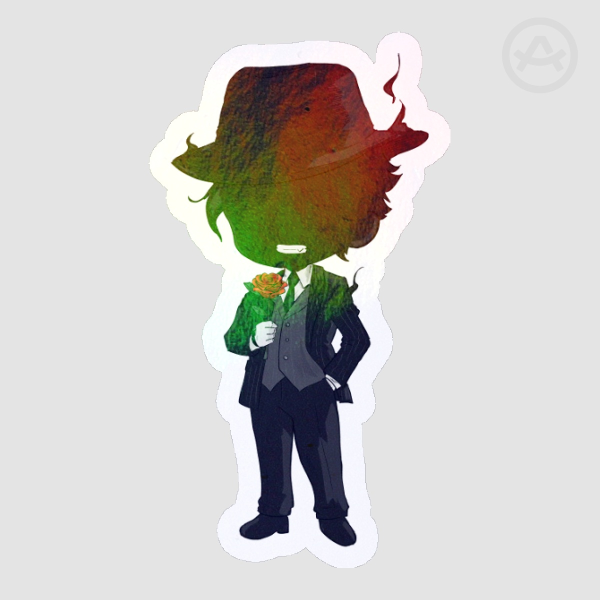N Rainbow Die Cut Sticker