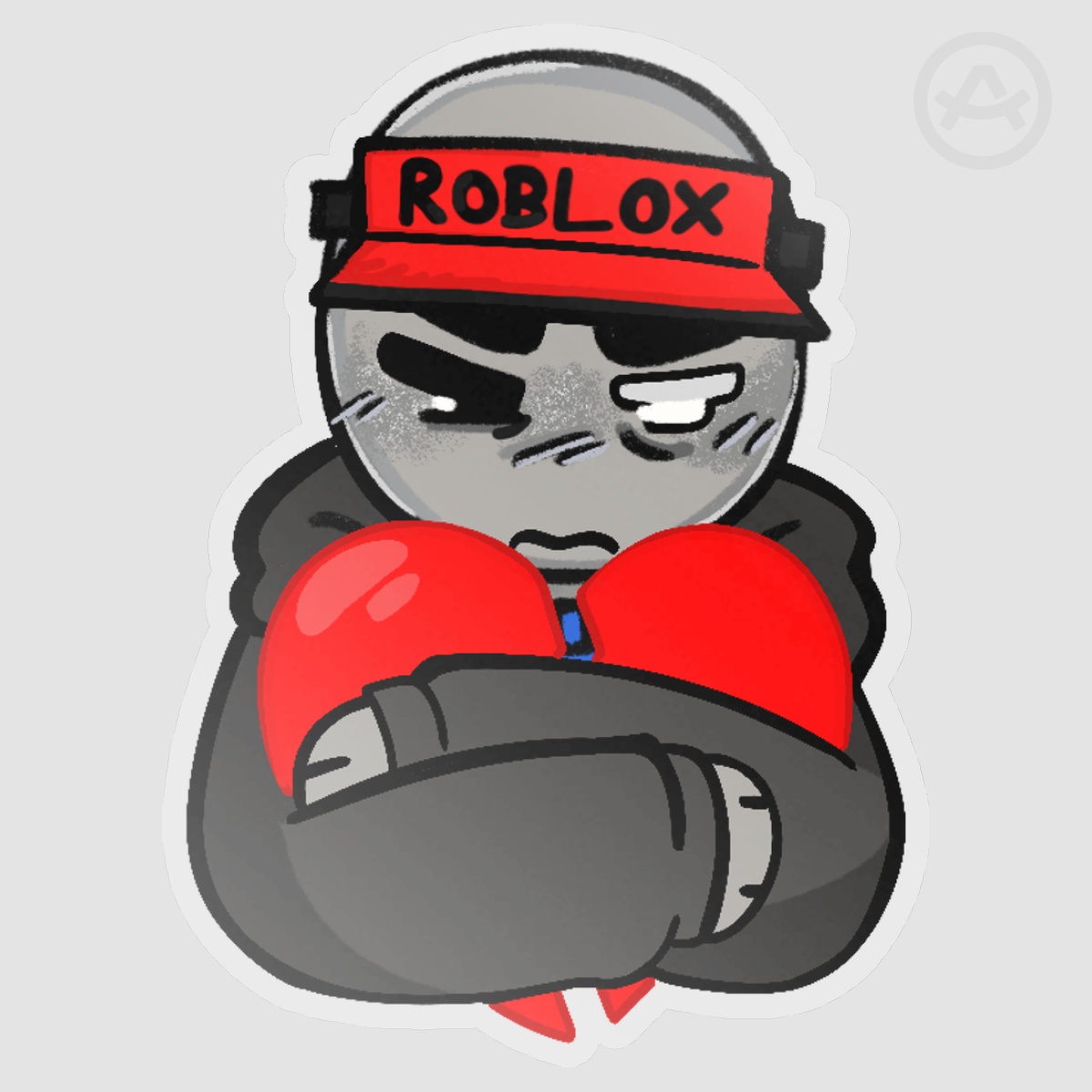 Ivan Bad Things heart sticker