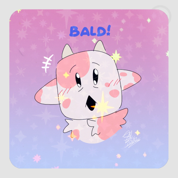 Micha BALD [ OC ] - Die Cut Stickers with HOLO STAR