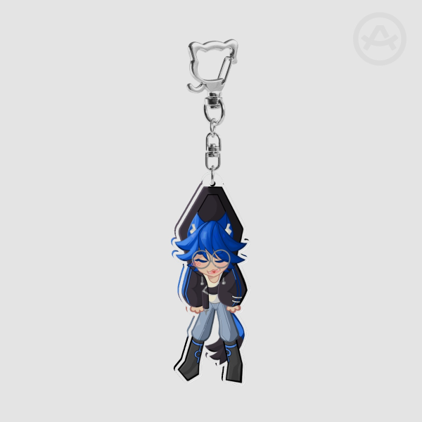 KaduBTW Indie VTuber Clear Acrylic Keychain