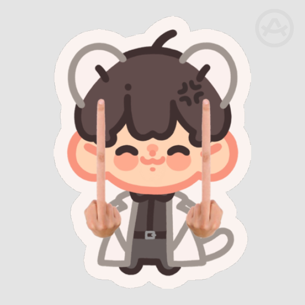 ferret dokja 🖕 sticker