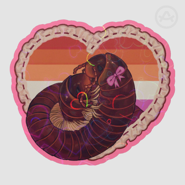 Lesbian bugs | Millipedes sticker