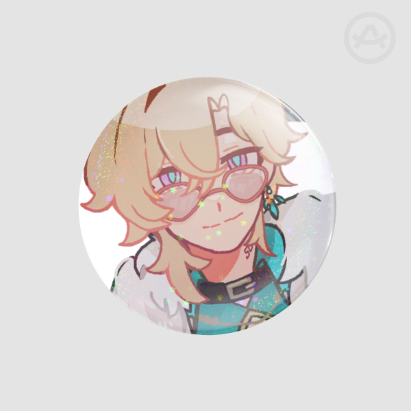 MS Paint Aventurine Round Badge