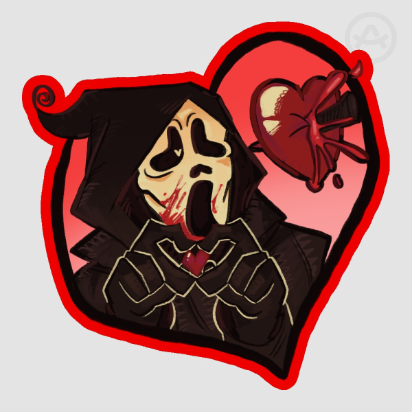 ghostface sticker ver 2