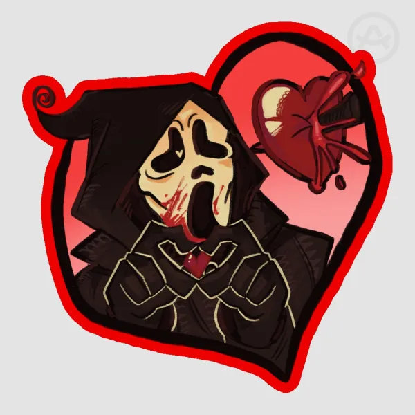 ghostface sticker ver 2