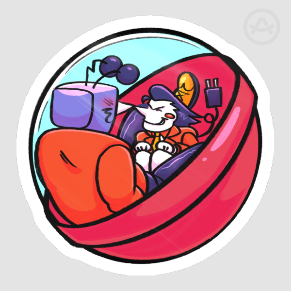 Gacha ball sticker