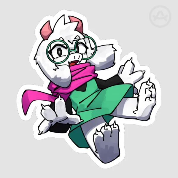 Deltarune Ralsei Die Cut Sticker