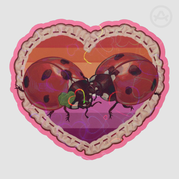 Lesbian bugs | Ladybugs sticker