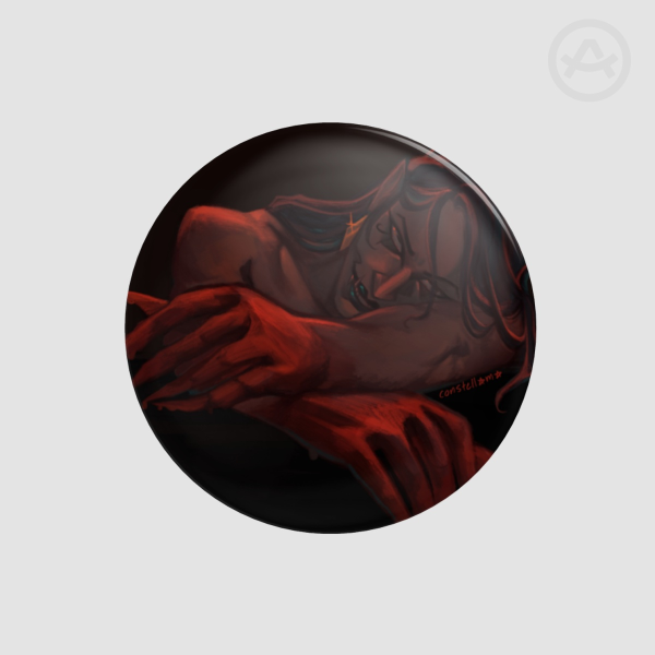Bloody Kayne Button Pin 