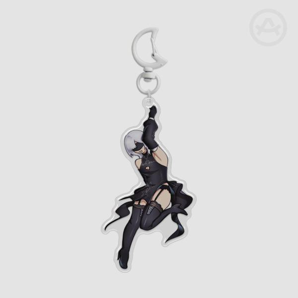 10H Epoxy Clear Acrylic Keychain
