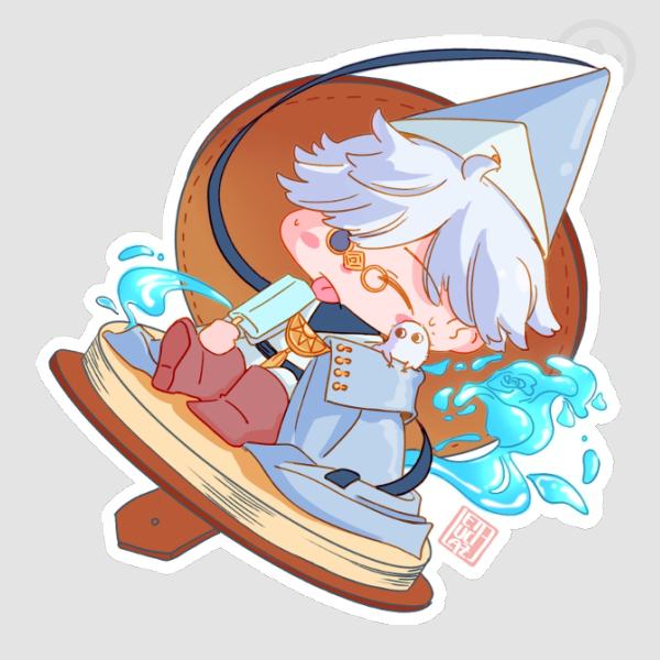 Die Cut Sticker - WHA fanmerch Qifrey