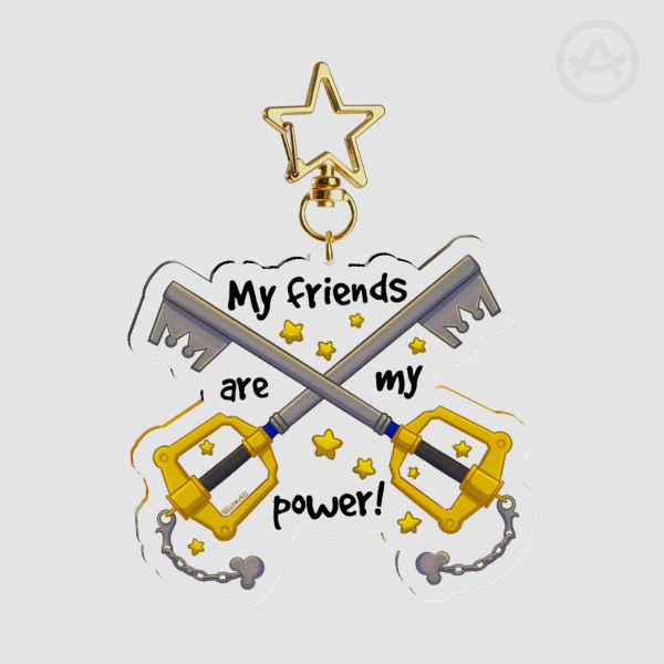 My Friend's are my Power Kingdom Hearts Acrylic Charm
