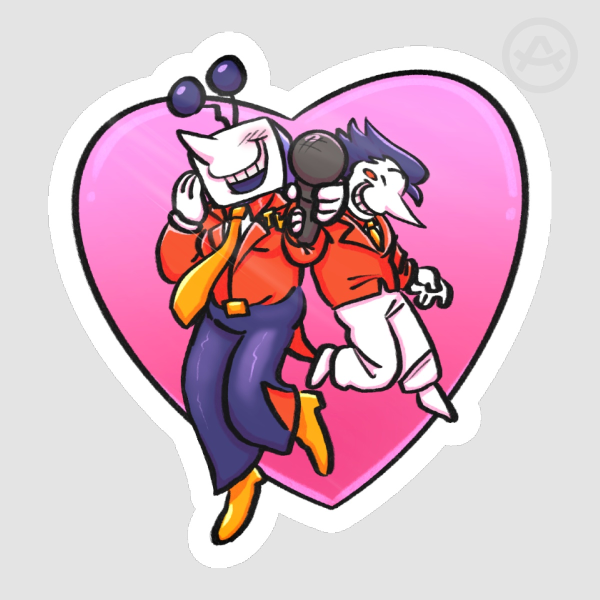 Heart sticker