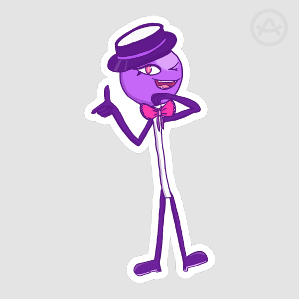 Lollipop Matte Sticker Large