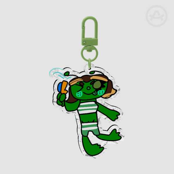 Summer Lunar Ripple Keychain