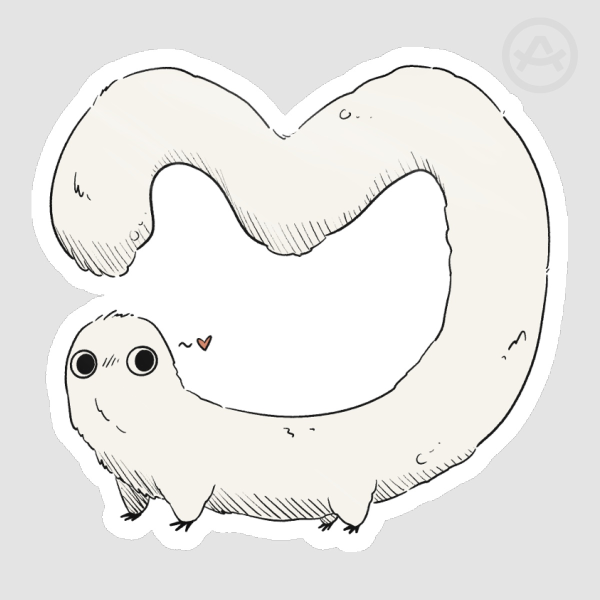 Brushbuddy Heart Sticker