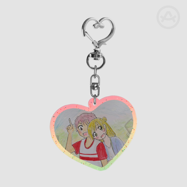 Glitter Acrylic Keychains