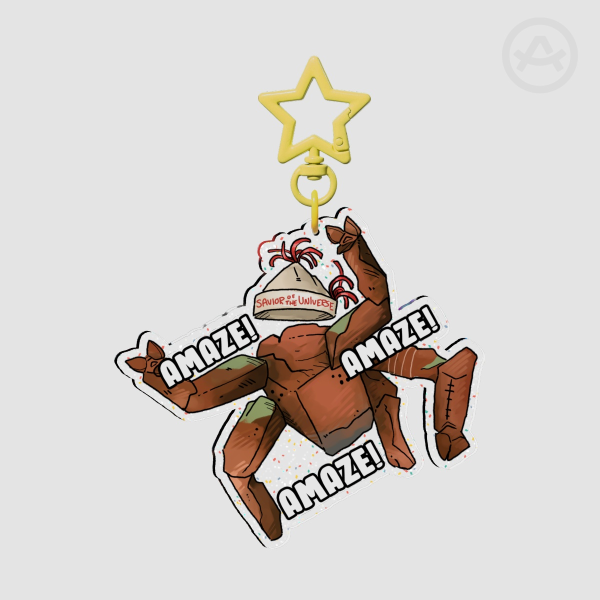 AMAZE! Rocky Glitter Acrylic Charm