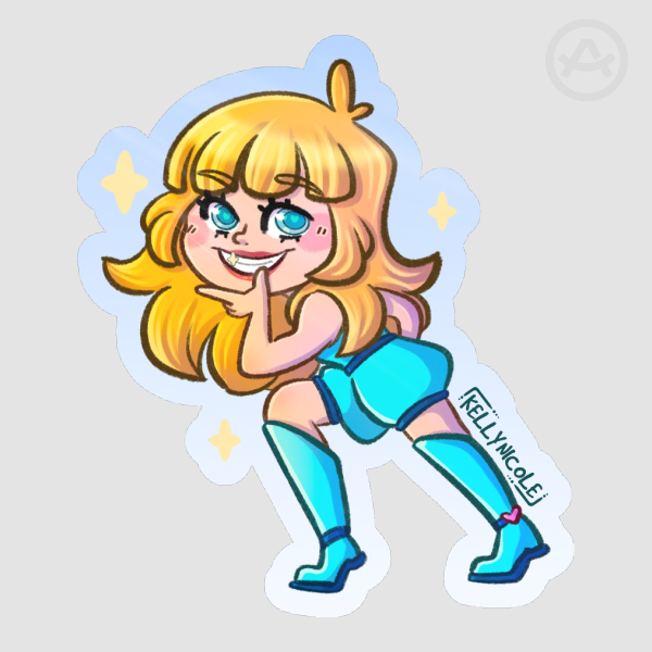 Kelly Nicole Mischievous Glossy Sticker