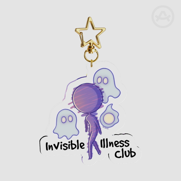 Invisible Illness Club Acrylic Charm