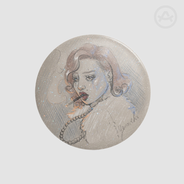 RAYE Winter Woman Round Badges (Button Pins)