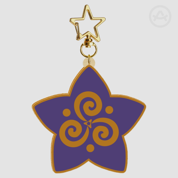 Triskelion Wooden Keychain