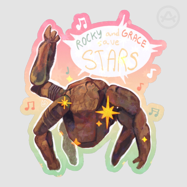 [PHM] Holographic Rocky Stickers