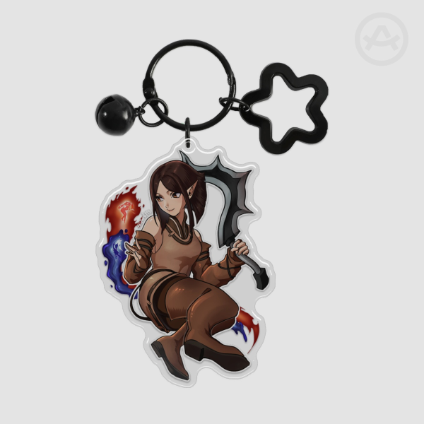 Arioch Epoxy Clear Acrylic Keychain
