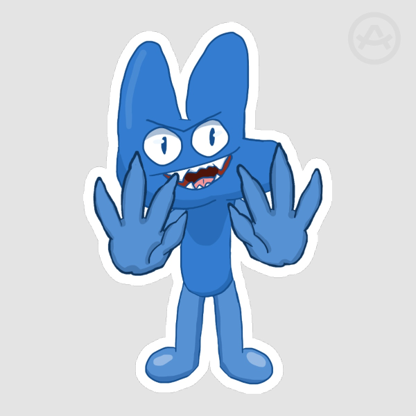 Four Matte Sticker Large