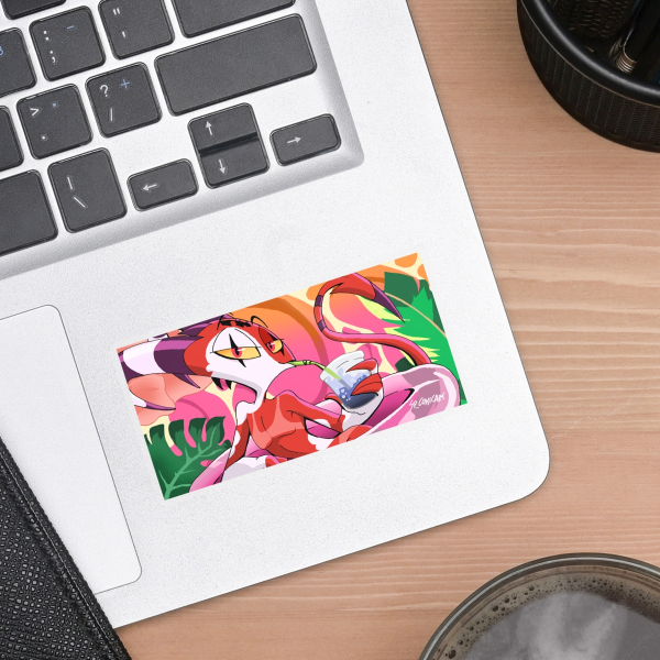 Summer Blitz Clear PET Vinyl Die Cut Stickers