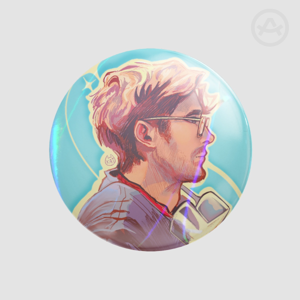 [PHM] Grace Holographic Round Badges (Button Pins)