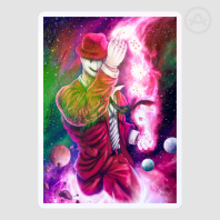 Redmagician holo sticker