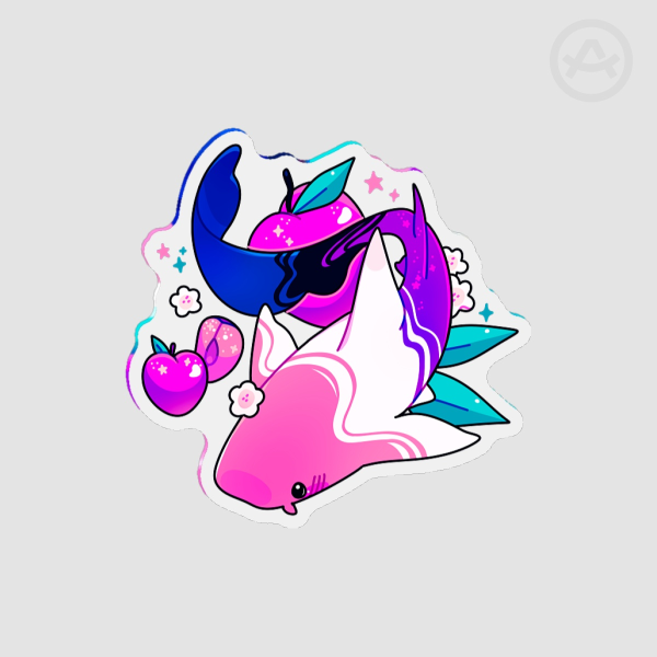 Genderfluid Nurse Shark Fridge Magnet - 1.96""(50mm)