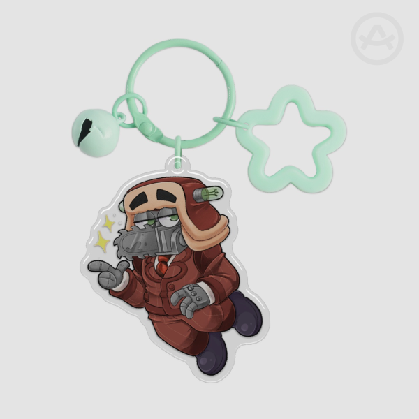 Toontown Corporate Clash Chainsaw Consultant Keychains