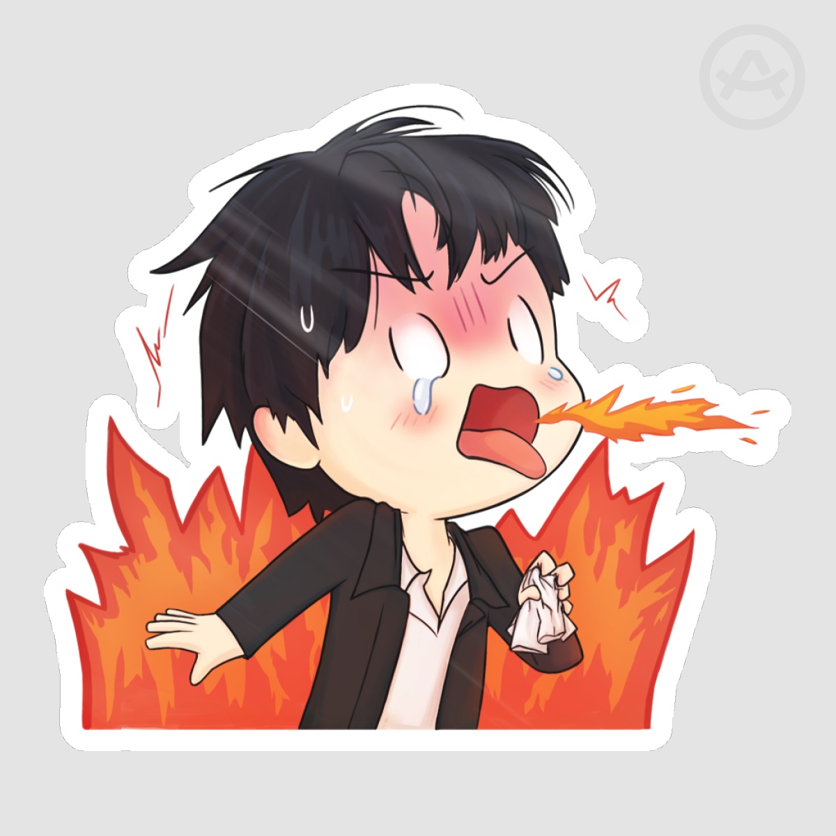 BTS Jin: Hot Ones Sticker