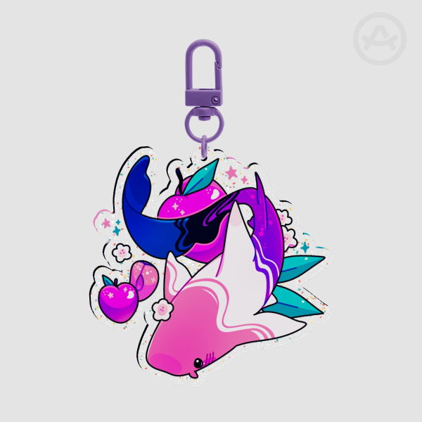 Genderfluid Nurse Shark Keychain