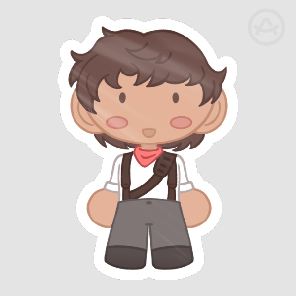 Orpheus (Jack Wolfe) Hadestown 2 Inch Sticker