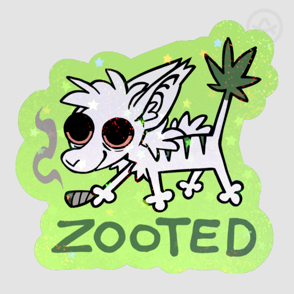 Zooted Vernid Glitter Sticker