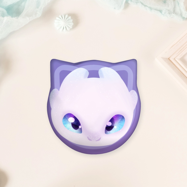 Cat Shape Light Fury Badge