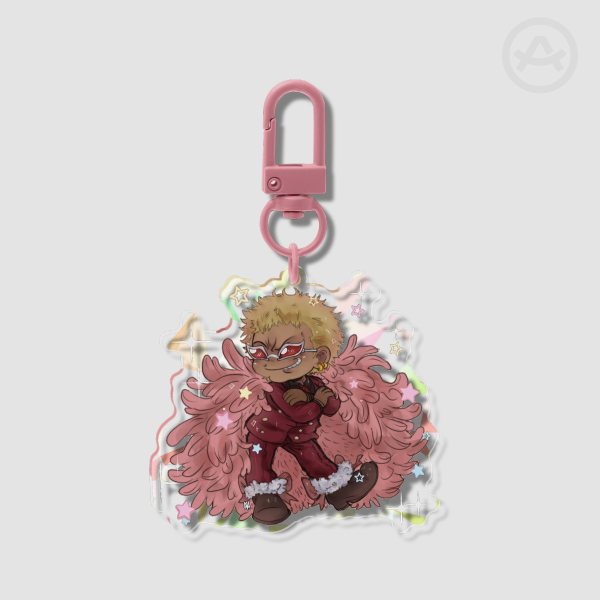 [ONE PIECE] Ft. Doflamingo Broken Glass Acrylic Keychain