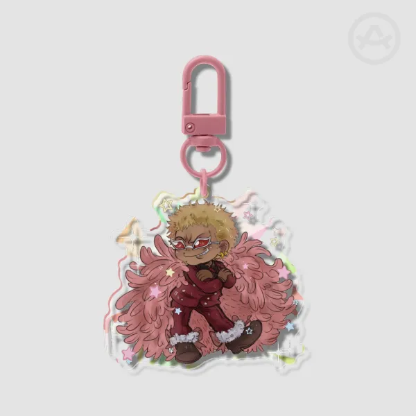 [ONE PIECE] Ft. Doflamingo Broken Glass Acrylic Keychain